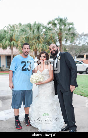 Boca Raton, Floride, USA. 28 novembre, 2018. Adam Sandler a eu un petit rôle dans le week-end du mariage de Karan et Tatiana Shah de Boca Raton. 28 Nov, 2018. Crédit Original : Palm Beach Photographie, Inc.- Original Source:Palm Beach Crédit : Photographie, Inc Sun-Sentinel/ZUMA/Alamy Fil Live News Banque D'Images