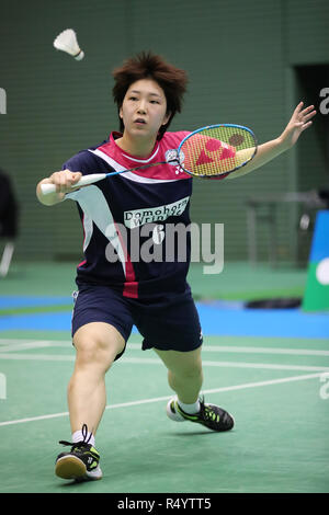 Akane Yamaguchi, le 29 novembre 2018 - Badminton : La 72e Japon Tous les championnats de Badminton 2018 Dames 2ème série au gymnase de Komazawa, Tokyo, Japon. (Photo de YUTAKA/AFLO SPORT) Banque D'Images