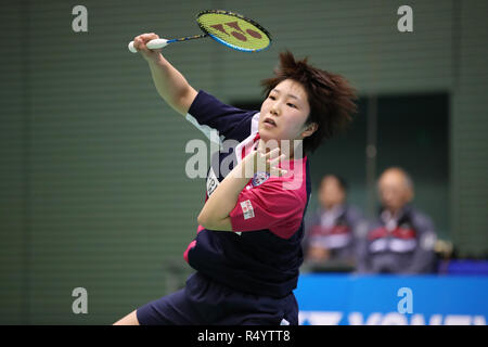 Akane Yamaguchi, le 29 novembre 2018 - Badminton : La 72e Japon Tous les championnats de Badminton 2018 Dames 2ème série au gymnase de Komazawa, Tokyo, Japon. (Photo de YUTAKA/AFLO SPORT) Banque D'Images