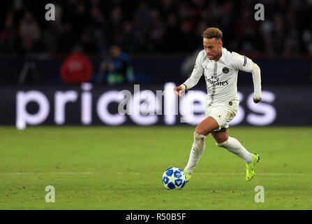 Le Paris Saint-Germain au cours de Neymar la Ligue des Champions, Groupe C match au Parc des Princes, Paris. Banque D'Images