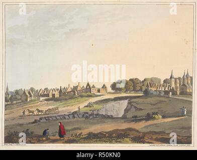 Les ruines du village de Ligny. Un compte rendu historique de la campagne dans les Pays-Bas, en 1815, en vertu de Sa Grâce le duc de Wellington, et le maréchal Prince Blucher, comprenant les batailles de Ligny, Quatrebras, et Waterloo ; avec un compte rendu détaillé de la volonté politique d'événements liés à ces conflits mémorables jusqu'à la capitulation de Paris, et le départ de Bonaparte Pour Sainte-hélène ... Orné de plaques de ... à partir de ... dessins ... par James Rouse. Londres : Henry Colburn, 1817. Source : 193.e.9 XXIV - plaque W. Auteur : James Rouse. Mudford, William. Banque D'Images