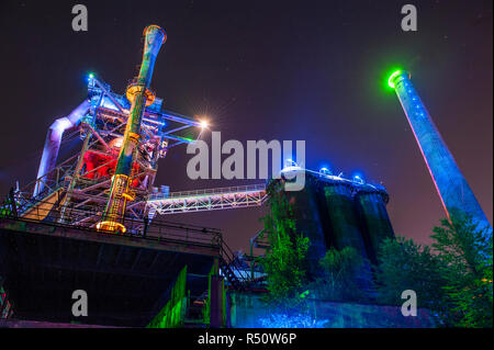 German iron works, Landschaftspark Duisburg-Nord Banque D'Images