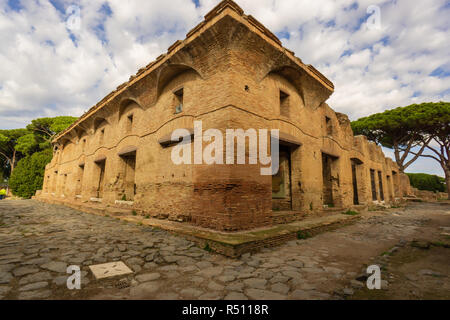 Ostia Antica à Rome, Italie. DIANA TENEMENT STRUCTURE (CASEGGIATO DI DIANA Banque D'Images