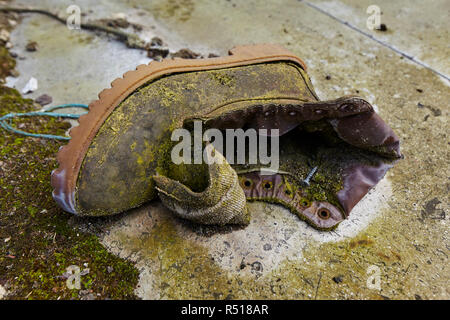 Jeter l'ancien service de close-up. Banque D'Images