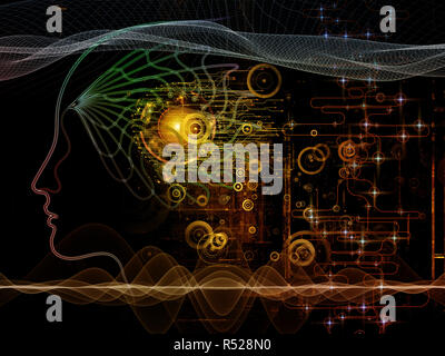 Paradigme de la conscience de la machine Banque D'Images