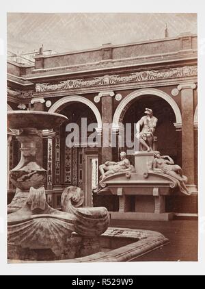 Les Loggie du juge italien - montrant les arabesques. Vues photographiques de l'avancement de la Sydenham, Crystal Palace. Prises au cours de l'avancement des travaux, par le désir de l'administration, par Philip H. Delamotte. De même que la liste des administrateurs et dirigeants de l'entreprise, etc. Londres, 1855. Source : Tab.442.a.5, la plaque 95. Auteur : DELAMOTTE, Philip Henry. Banque D'Images