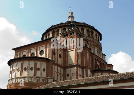 Santa Maria delle Grazie Church Notre Dame de Grace, Milan, Italie Banque D'Images