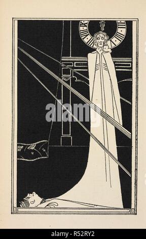 L'illustration pour l'histoire, 'le masque de la mort rouge.'. L'étrange livre / edited by Armor ; XV illustrations pleine page par W. B. Macdougall. Londres : J. Shiells & Co., 1898. Source : YA.1994.b.2240, la plaque avant de la page 5. Auteur : Macdougall, William Brown. Banque D'Images