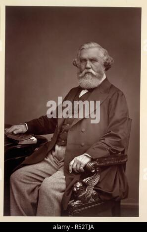 Sir Austen Henry Layard. Le Portrait. no. 1-15. Londres, 1877. Sir Austen Henry Layard (1817-1894). Portrait. L'archéologue et homme politique français. Image tirée du Portrait. no. 1-15. Publié à l'origine/produit à Londres, 1877. . Source : P.P.1931.pcg, la plaque VIII. Banque D'Images