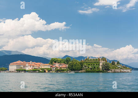 Le Lac Majeur, Italie, le 9 juillet 2012 : Isola Bella, une des trois grandes îles Borromées. Banque D'Images