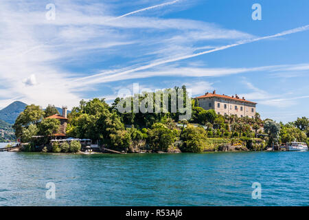 Le Lac Majeur, Italie, le 9 juillet 2012 : Isola Madre, une des trois grandes îles Borromées. Banque D'Images