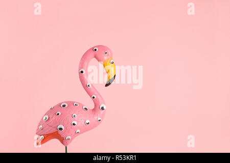 Flamant rose freak Banque D'Images