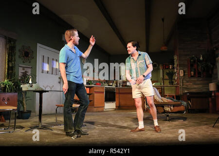 Londres, Royaume-Uni. 29 Nov 2018. True West - Photocall, Vaudeville Theatre, London, UK, 29 novembre 2018, photo de Richard Goldschmidt, Kit Harington (jeu des trônes) et Johnny Flynn (Beast, Genius) star en tant que frères en guerre Austin et Lee à l'extrémité ouest de Premiere, lauréat du prix Pulitzer, Sam Shepard est férocement drôle, modern classic, True West Credit : Riche Gold/Alamy Live News Banque D'Images