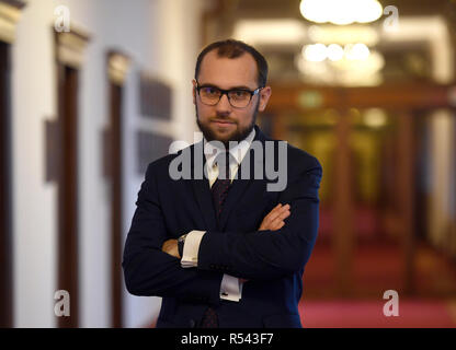 Prague, République tchèque. 20 Nov, 2018. Tomas Kopecny, Directeur du Département de la coopération industrielle de défense au ministère de la défense de la République tchèque, le 20 novembre 2018 Crédit : Michal Krumphanzl/CTK Photo/Alamy Live News Banque D'Images