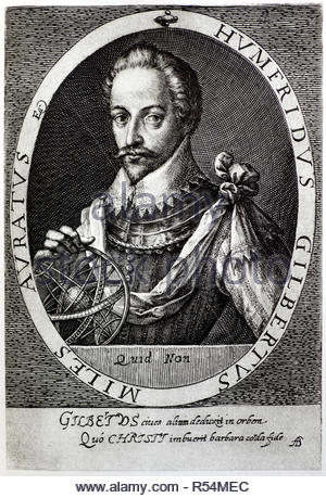 Portrait de Sir Humphrey Gilbert, 1539 - 1583, était un aventurier anglais, explorateur, membre du parlement et soldat qui a servi pendant le règne de la Reine Elizabeth I et a été un pionnier de l'empire colonial français en Amérique du Nord, de l'illustration à partir de c1900 Banque D'Images