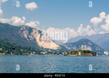 Le Lac Majeur, Italie, le 9 juillet 2012 : Isola Bella, une des îles Borromées. Banque D'Images