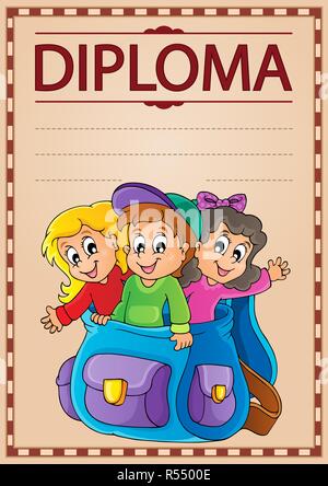 Sujet de droit 8 Diplôme Banque D'Images