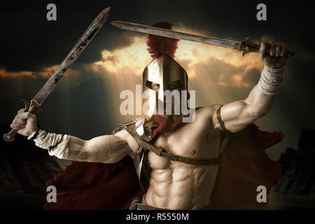 Ancien soldat ou Gladiator Banque D'Images