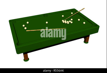 Table de billard exemptés Banque D'Images