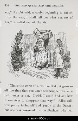 La Reine Rouge, la duchesse et Alice. Une nouvelle Alice dans l'ancien pays des merveilles [une continuation de "Alice in Wonderland" et "par le miroir" de Lewis Carroll. L'avant-propos signé : A. M. R., S., c.-à-d Anna M. Richards hauts ?] avec soixante-sept illustrations de Anna M. Richards, jr. Philadelphia : J. B. Lippincott Co., 1895. Source : 012807.k.32 page 124. Auteur : Richards, Anna M (SNR). Banque D'Images