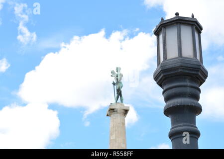 Gagnant gagnant , le monument est le nom de l'arc triomphal monument érigé en 1928 sur la ville haute de forteresse de Belgrade et de la lanterne. Banque D'Images