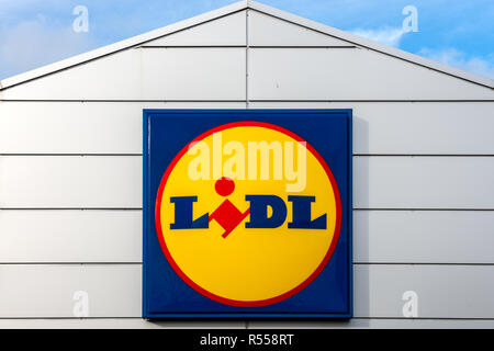 Logo Lidl UK Banque D'Images