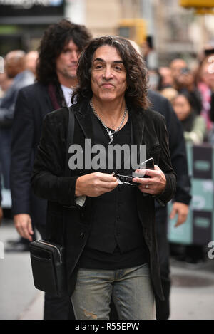 Paul Stanley du groupe Kiss assiste à la construction d'une série à discuter de leur dernière "Fin de la route' world tour à construire Studio le 29 octobre 2018 dans Nouvelles Banque D'Images