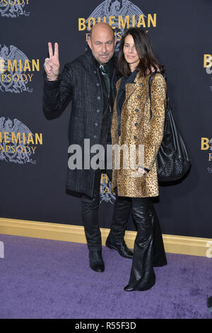 John Varvatos et Joyce Varvatos Zybelberg assister à 'Bohemian Rhapsody' New York première au Théâtre de Paris le 30 octobre 2018 dans la ville de New York. Banque D'Images