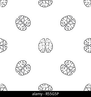 Les neurones du cerveau sans motif géométrique de répétition pour tout vecteur web design Illustration de Vecteur