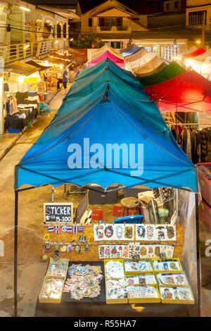 Marché de nuit de Hua Hin, Hua Hin, Thaïlande Banque D'Images