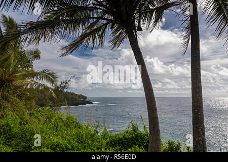 Kehena, New York - La côte du Pacifique dans la Puna District de la Grande île. Banque D'Images