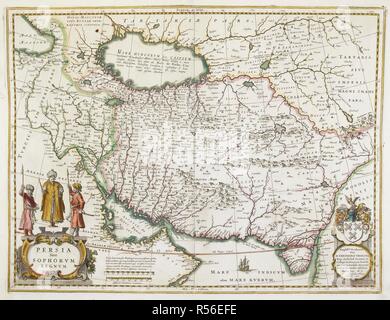 Une carte de la Perse. Persia sive Sophorum Regnum. Amsterdam, 1634. Source : Maps K.Haut.114,89. Langue : le latin. Auteur : Blaeu. Banque D'Images