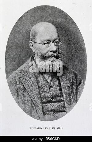 Edward Lear en 1881. Plus tard Lettres d'Edward Lear ... à Chichester pour. T. Fisher Unwin : Londres, 1911. Edward Lear (1812-1888). L'artiste anglais, humoriste et voyageur. Portrait. Image réalisée à partir plus tard Lettres d'Edward Lear à Chichester Fortescue, Lord Carlingford, comtesse Frances Waldegrave, et d'autres. Édité par Lady Strachey de Sutton en cour. Avec 83 illustrations. [Avec une préface de Hubert Congreve.].. Publié à l'origine/produit dans T. Fisher Unwin : Londres, 1911. . Source : 01092.ff.14, en face de 232. Langue : Anglais. Banque D'Images