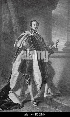 Le Prince Albert de Saxe-cobourg et Gotha, Francis Albert Auguste Charles Emmanue, 26 août 1819, 14 décembre 1861, a été le Banque D'Images