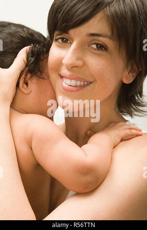 Mère et bébé Banque D'Images