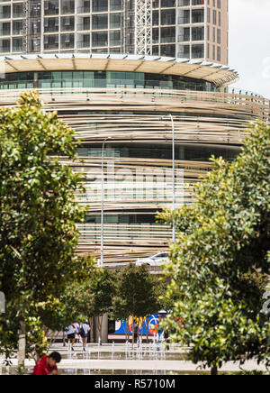 L'échange à Sydney, un nouveau bâtiment municipal conçu par Kengo Kuma et associés Banque D'Images