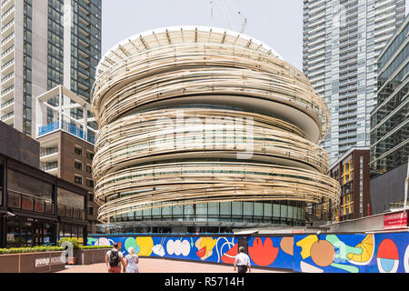 L'échange à Sydney, un nouveau bâtiment municipal conçu par Kengo Kuma et associés Banque D'Images