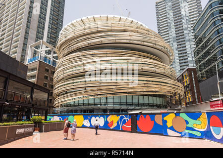 L'échange à Sydney, un nouveau bâtiment municipal conçu par Kengo Kuma et associés Banque D'Images