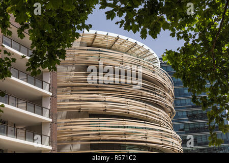 L'échange à Sydney, un nouveau bâtiment municipal conçu par Kengo Kuma et associés Banque D'Images