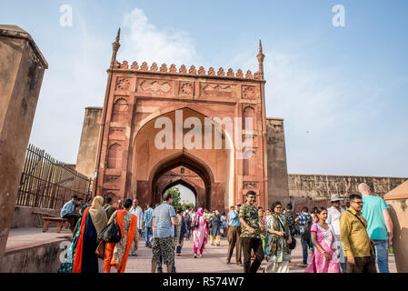 Fort d'Agra, Uttar Pradesh, Inde Banque D'Images