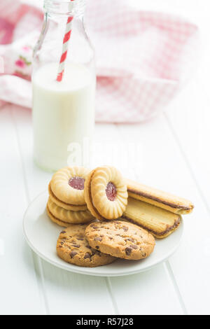 Divers biscuits sucrés. Banque D'Images