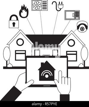 Smart home related Illustration de Vecteur