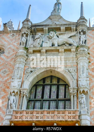 Venise, Italie - 10 mai 2014 : Le détail de la Basilique Banque D'Images