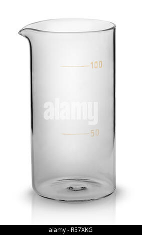 Bécher de mesure gradué Banque D'Images