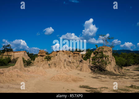 Les textures du sol de Sao Din Nanoy, Province de Nan, Thaïlande . Banque D'Images