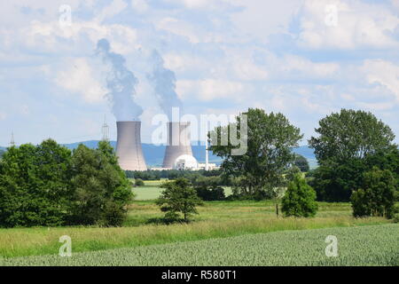 Grohnde centrale nucléaire Banque D'Images