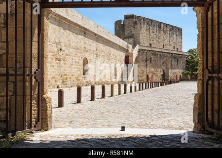 La forteresse à Aigues-mortes, Camargue, sud de la france Banque D'Images
