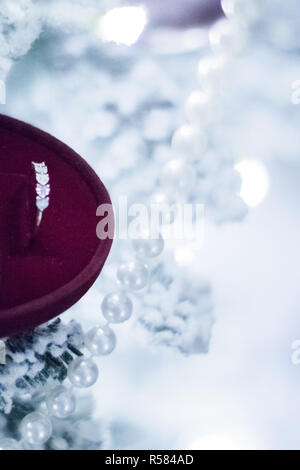 Dimond élégant bijoux, un parfait cadeau de Noël pour son Noël sur Banque D'Images