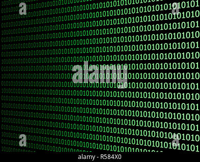 Code informatique binaire Banque D'Images