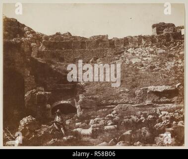 L'amphithéâtre, Taormina, Sicile, 1846. 1846. Imprimer sur papier salé à partir d'un calotype négatif. Source : Photo 2 Talbot (624). Auteur : Ponts, révérend George Wilson. Banque D'Images